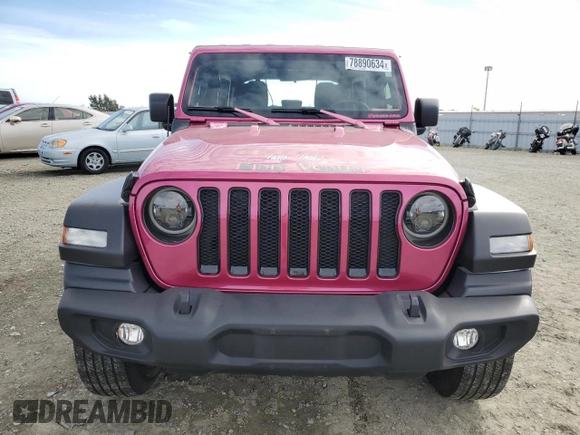 2022 Jeep Wrangler Unlimited Sport S with VIN 1C4HJXDG7NW131012, listed as a Copart auction lot 78890634 with 28,639 mi miles and Salvage Title. Bid and sale history available at carsss.com. Image 5.