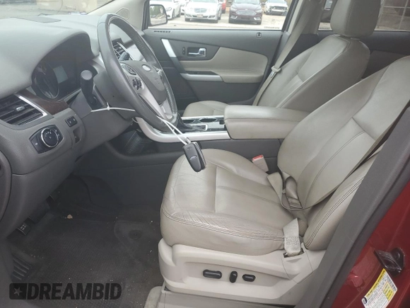 2013 Ford Edge Limited with VIN 2FMDK3KC6DBE15750, listed as a Copart auction lot 55727365 with 169,368 mi miles and Salvage title. Bid and sale history available at DreamBid. Image 7.