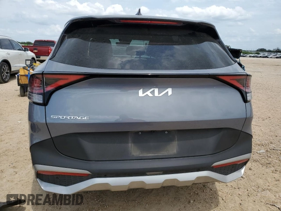 2023 Kia Sportage EX with VIN 5XYK33AF9PG084621, listed as a Copart auction lot 55252365 with 29,198 mi miles and Salvage Title. Bid and sale history available at carsss.com. Image 6.