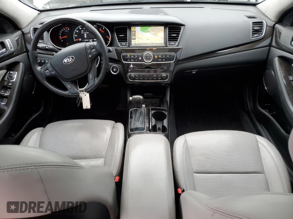 2014 Kia Cadenza Premium with VIN KNALN4D75E5156300, listed as a Copart auction lot 87351784 with 122,570 mi miles and Salvage Title. Bid and sale history available at carsss.com. Image 8.