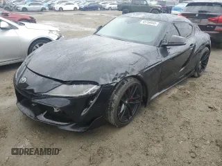 2021 Toyota GR Supra 3.0 with VIN WZ1DB0C02MW036820, listed as a Copart auction lot 45156945 with 16,988 mi miles and Salvage Title. Bid and sale history available at carsss.com. Image 1.