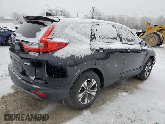 2017 Honda CR-V LX with VIN 5J6RW6H32HL007270, listed as a Copart auction lot 45537275 with 156,617 mi miles and Salvage Title. Bid and sale history available at DreamBid. Image 3.