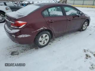 2014 Honda Civic Sedan LX with VIN 19XFB2F56EE057966, listed as a Copart auction lot 87998545 with 127,879 mi miles and Salvage Title. Bid and sale history available at carsss.com. Image 3.