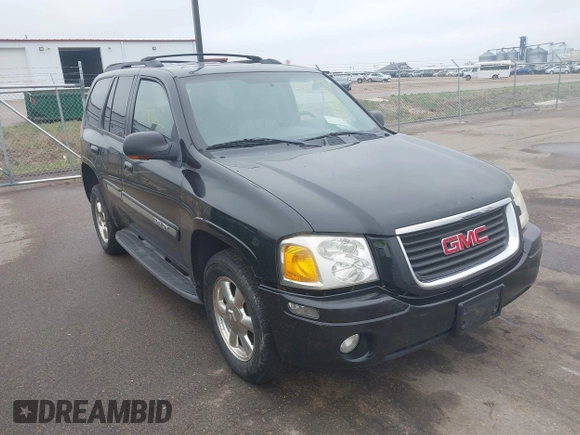 2002 GMC Envoy SLT with VIN 1GKDT13S222143135, listed as a IAAI auction lot 42136672 with 206,064 mi miles. Bid and sale history available at carsss.com. Image 6.