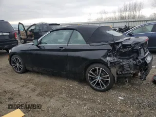 2020 BMW 2 Series 230i xDrive with VIN WBA2K1C08L7F94997, listed as a Copart auction lot 43188415 with 64,545 mi miles and Salvage Title. Bid and sale history available at carsss.com. Image 2.