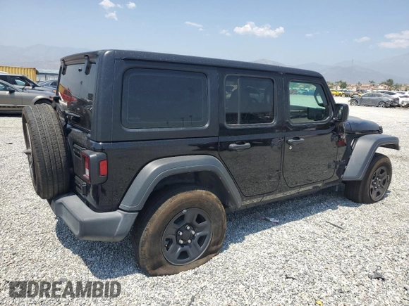 2023 Jeep Wrangler Willys with VIN 1C4HJXDN0PW631045, listed as a Copart auction lot 60109565 with 31,095 mi miles and Salvage title. Bid and sale history available at DreamBid. Image 3.