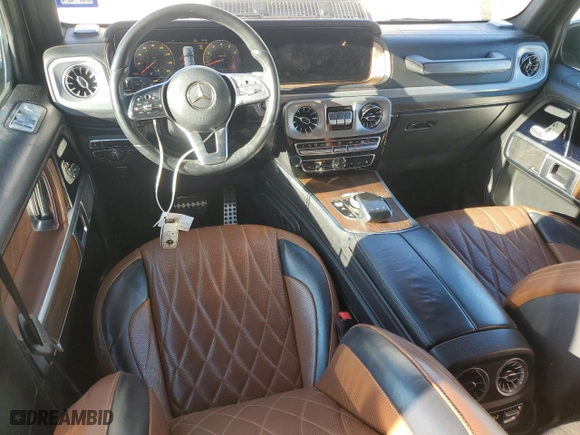 2021 Mercedes-Benz G-Class G 550 with VIN W1NYC6BJ2MX369063, listed as a Copart auction lot 85143924 with 71,209 mi miles and Salvage Title. Bid and sale history available at carsss.com. Image 8.