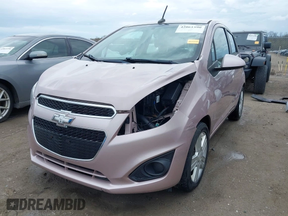 2013 Chevrolet Spark LS with VIN KL8CB6S92DC578152, listed as a IAAI auction lot 42061590 with 66,859 mi miles. Bid and sale history available at carsss.com. Image 2.