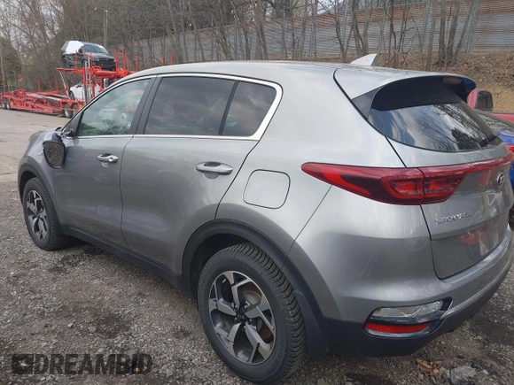 2020 Kia Sportage LX with VIN KNDPMCAC6L7630193, listed as a IAAI auction lot 42073485 with 48,743 mi miles. Bid and sale history available at carsss.com. Image 3.