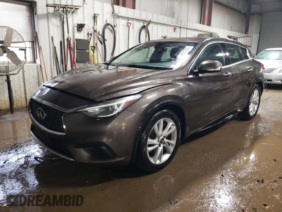 2017 Infiniti QX30 with VIN SJKCH5CP1HA038870, listed as a Copart auction lot 49307075 with 86,060 mi miles and Salvage title. Bid and sale history available at DreamBid. Image 1.