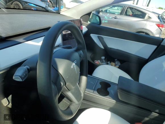 2022 Tesla Model Y Long Range with VIN 7SAYGDEE1NF391553, listed as a Copart auction lot 48259445 with Not Provided miles and Salvage Title. Bid and sale history available at carsss.com. Image 9.