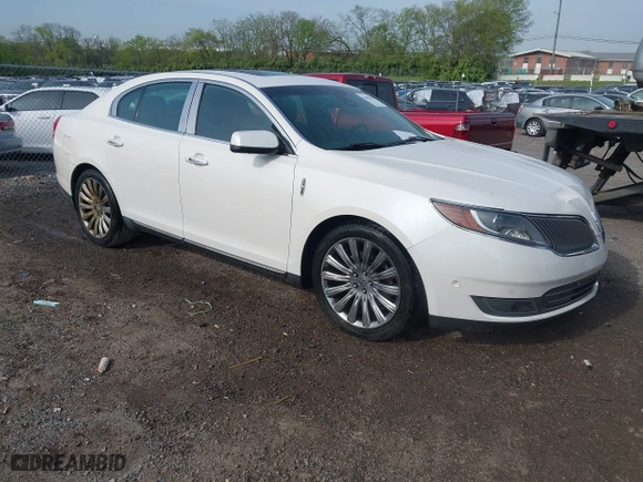 2013 Lincoln MKS with VIN 1LNHL9DK4DG611684, listed as a IAAI auction lot 42043879 with 132,866 mi miles. Bid and sale history available at carsss.com. Image 1.