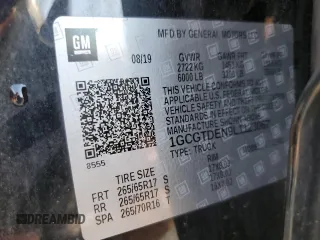 2020 Chevrolet Colorado 4WD Z71 z VIN 1GCGTDEN9L1123067, wystawiony jako Copart lot #48699045 z przebiegiem 43 329 mil mil oraz Szkoda całkowita • Salvage title. Historia ofert i sprzedaży dostępna na DreamBid. Obrazek 12.