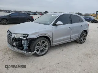 2018 Audi Q3 Premium with VIN WA1BCCFS3JR016761, listed as a Copart auction lot 46091235 with 50,440 mi miles and Salvage Title. Bid and sale history available at carsss.com. Image 1.