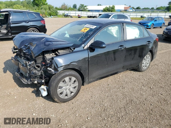 2020 Kia Rio LX with VIN 3KPA24AD3LE353125, listed as a Copart auction lot 60308394 with 35,863 mi miles and Salvage Title. Bid and sale history available at DreamBid. Image 1.