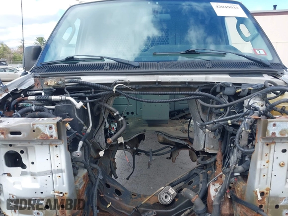 2011 Ford Econoline Cargo Commercial with VIN 1FTNE2EL0BDB36890, listed as a IAAI auction lot 42049933 with Not Provided miles. Bid and sale history available at carsss.com. Image 10.