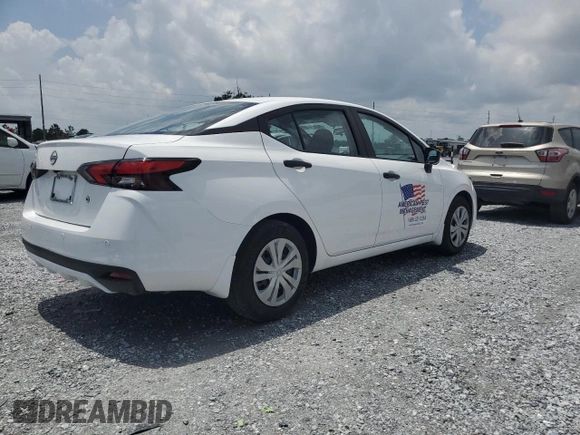 2024 Nissan Versa S with VIN 3N1CN8DV7RL892754, listed as a Copart auction lot 58859495 with 14,041 mi miles and Non repairable. Bid and sale history available at DreamBid. Image 3.