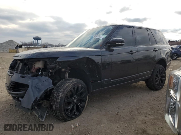2018 Land Rover Range Rover with VIN SALGS2RE1JA380702, listed as a Copart auction lot 85476474 with 78,905 mi miles and Salvage title. Bid and sale history available at DreamBid. Image 1.
