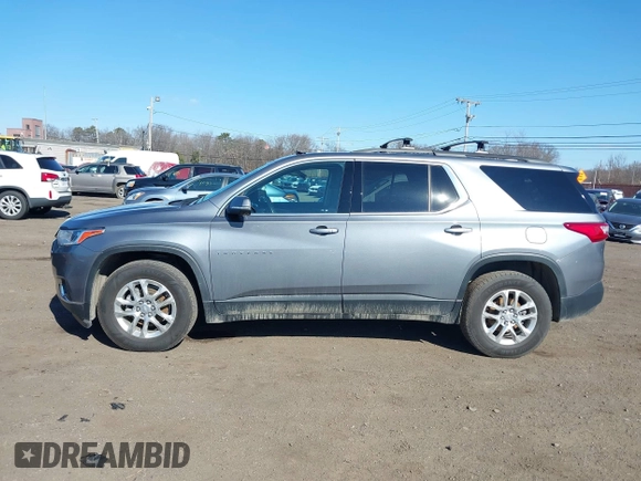 2021 Chevrolet Traverse LT Cloth with VIN 1GNEVGKW2MJ146411, listed as a IAAI auction lot 41694651 with 57,673 mi miles. Bid and sale history available at carsss.com. Image 14.