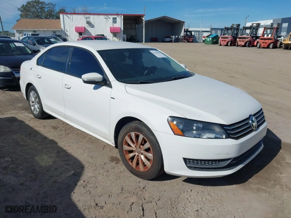2015 Volkswagen Passat 1.8T Limited Edition with VIN 1VWAT7A38FC043258, listed as a IAAI auction lot 41433514 with 111,169 mi miles. Bid and sale history available at carsss.com. Image 1.