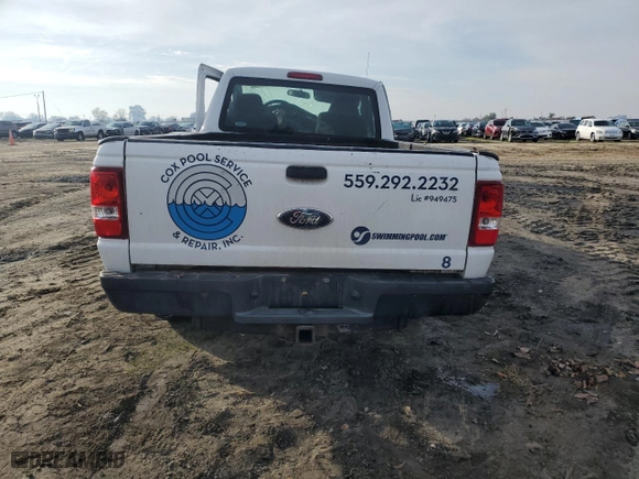 2009 Ford Ranger XL with VIN 1FTYR10DX9PA55965, listed as a Copart auction lot 45954185 with 129,103 mi miles and Salvage Title. Bid and sale history available at carsss.com. Image 6.