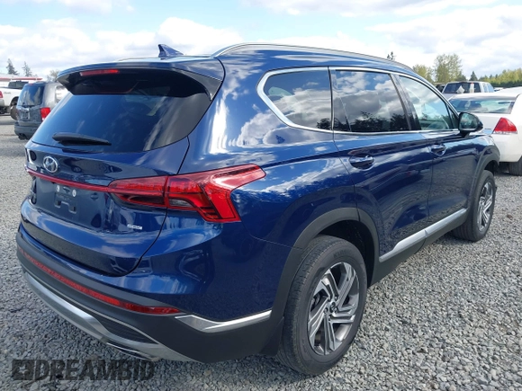 2022 Hyundai Santa Fe SEL with VIN 5NMS2DAJXNH384426, listed as a IAAI auction lot 42082280 with 76,462 mi miles. Bid and sale history available at carsss.com. Image 4.