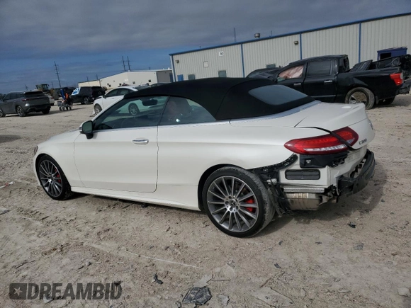 2017 Mercedes-Benz C 300 with VIN WDDWK4JB6HF520973, listed as a Copart auction lot 85326424 with 34,825 mi miles and Salvage Title. Bid and sale history available at DreamBid. Image 2.