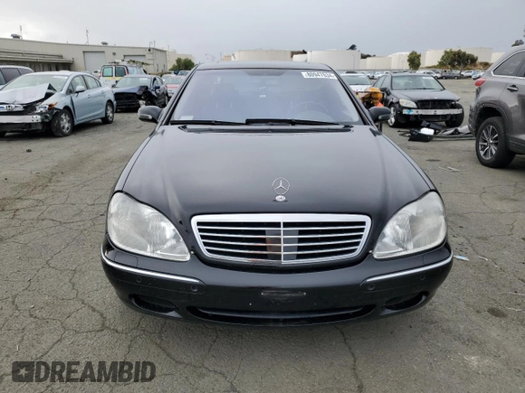 2001 Mercedes-Benz S-Class 6.0L with VIN WDBNG78J01A190075, listed as a Copart auction lot 80947634 with 94,616 mi miles and Clean Title. Bid and sale history available at carsss.com. Image 5.