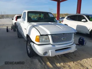 2003 Ford Ranger XL with VIN 1FTYR10U53PB75860, listed as a IAAI auction lot 41953686 with 129,082 mi miles. Bid and sale history available at carsss.com. Image 1.