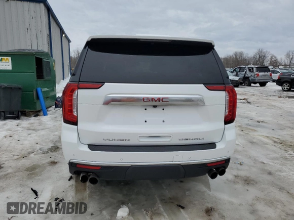 2022 GMC Yukon XL Denali with VIN 1GKS2JKL8NR208795, listed as a Copart auction lot 48006895 with 58,706 mi miles and Salvage Title. Bid and sale history available at carsss.com. Image 6.