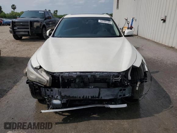 2019 Infiniti Q50 Luxe with VIN JN1EV7AR8KM559128, listed as a Copart auction lot 54709145 with Not Provided miles and Clean Title. Bid and sale history available at carsss.com. Image 5.