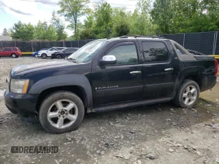 2008 Chevrolet Avalanche LTZ with VIN 3GNFK12368G177717, listed as a Copart auction lot 55958455 with 158,033 mi miles and Salvage Title. Bid and sale history available at DreamBid. Image 1.