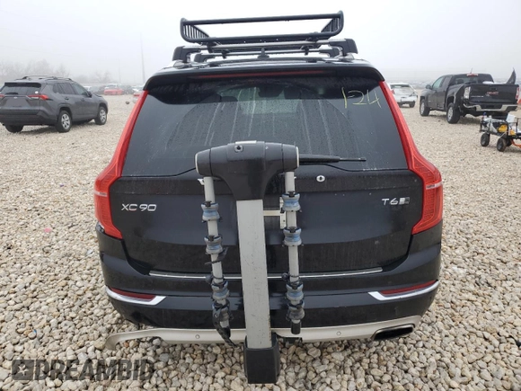 2017 Volvo XC90 Inscription with VIN YV4A22PL6H1149705, listed as a Copart auction lot 42707005 with 0 mi miles and Salvage Title. Bid and sale history available at carsss.com. Image 6.