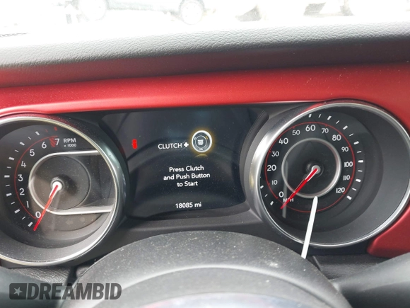 2021 Jeep Wrangler Unlimited Rubicon with VIN 1C4HJXFG7MW527498, listed as a IAAI auction lot 42393520 with 18,085 mi miles and . Bid and sale history available at DreamBid. Image 7.