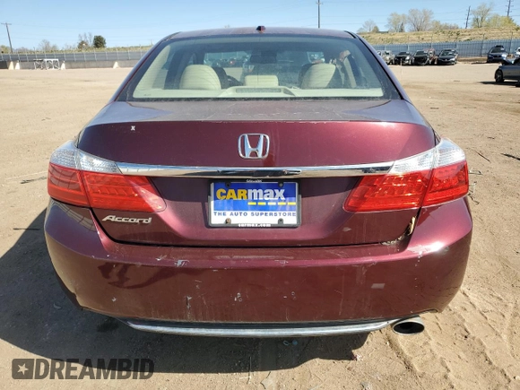 2013 Honda Accord EX-L with VIN 1HGCR2F88DA043689, listed as a Copart auction lot 52606555 with 135,000 mi miles and Clean Title. Bid and sale history available at DreamBid. Image 6.