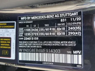 2021 Mercedes-Benz GLC 300 with VIN W1N0G8EB6MF914303, listed as a Copart auction lot 57178855 with 36,767 mi miles and Salvage title. Bid and sale history available at DreamBid. Image 13.