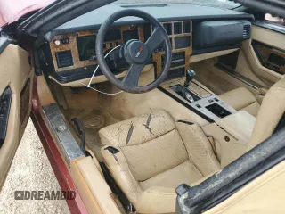 1987 Chevrolet Corvette with VIN 1G1YY3181H5121760, listed as a Copart auction lot 74564344 with 0 mi miles and Salvage Title. Bid and sale history available at carsss.com. Image 8.