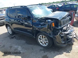 2019 Jeep Renegade Latitude with VIN ZACNJABB6KPK90634, listed as a IAAI auction lot 42347896 with 40,834 mi miles and . Bid and sale history available at DreamBid. Image 1.