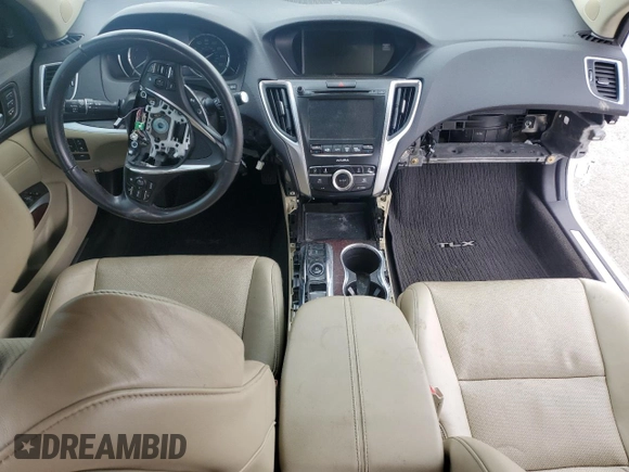 2015 Acura TLX V6 Advance with VIN 19UUB2F74FA025015, listed as a Copart auction lot 47667405 with 94,506 mi miles and Salvage Title. Bid and sale history available at carsss.com. Image 8.