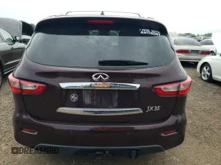 2013 Infiniti JX35 with VIN 5N1AL0MM1DC329248, listed as a Copart auction lot 58764914 with 77,482 mi miles and Salvage Title. Bid and sale history available at carsss.com. Image 6.