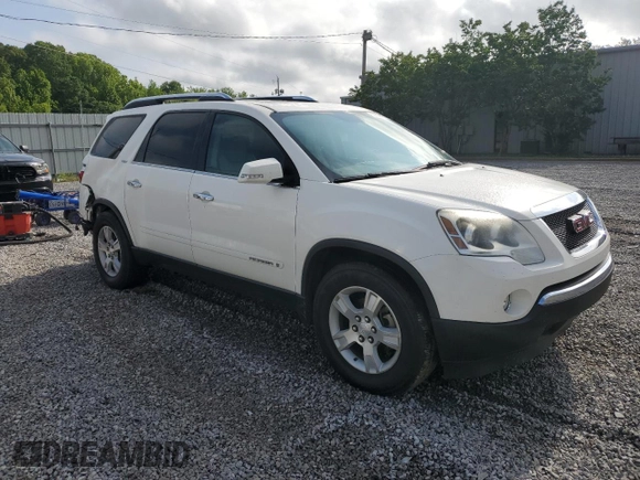 2008 GMC Acadia SLT2 with VIN 1GKEV33768J214860, listed as a Copart auction lot 55903645 with 153,571 mi miles and Salvage title. Bid and sale history available at DreamBid. Image 4.