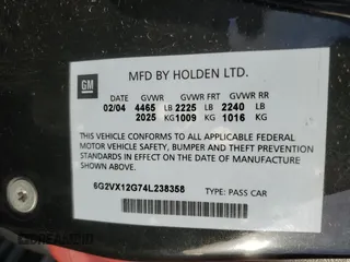 2004 Pontiac GTO with VIN 6G2VX12G74L238358, listed as a Copart auction lot 49388545 with 0 mi miles and Salvage Title. Bid and sale history available at carsss.com. Image 14.