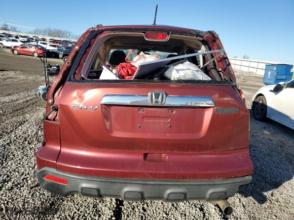 2009 Honda CR-V EX-L with VIN JHLRE38799C011508, listed as a Copart auction lot 87877865 with 0 mi miles and Salvage Title. Bid and sale history available at carsss.com. Image 6.