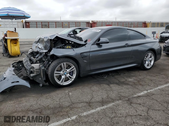 2017 BMW M4 with VIN WBS3R9C59HK709453, listed as a Copart auction lot 55698025 with 108,200 mi miles and Salvage title. Bid and sale history available at DreamBid. Image 1.