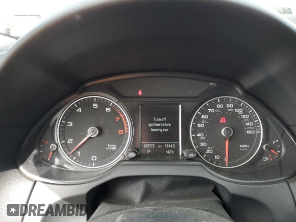 2014 Audi Q5 Premium Plus with VIN WA1LFAFP2EA071623, listed as a Copart auction lot 49332095 with 103,772 mi miles and Salvage Title. Bid and sale history available at carsss.com. Image 9.