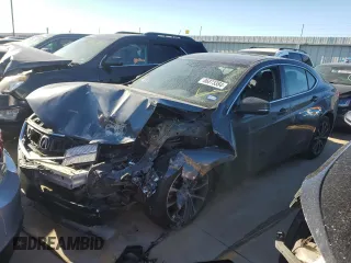 2016 Acura TLX V6 Tech with VIN 19UUB2F55GA009471, listed as a Copart auction lot 86873384 with 0 mi miles and Salvage Title. Bid and sale history available at carsss.com. Image 1.