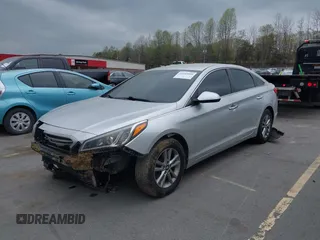2017 Hyundai Sonata SE with VIN 5NPE24AF5HH531798, listed as a IAAI auction lot 41955060 with 142,985 mi miles and . Bid and sale history available at DreamBid. Image 2.