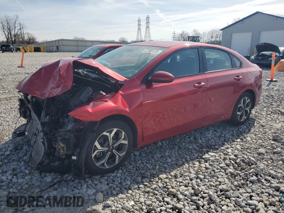 2020 Kia Forte LXS with VIN 3KPF24ADXLE221422, listed as a Copart auction lot 47386135 with 44,407 mi miles and Salvage Title. Bid and sale history available at carsss.com. Image 1.