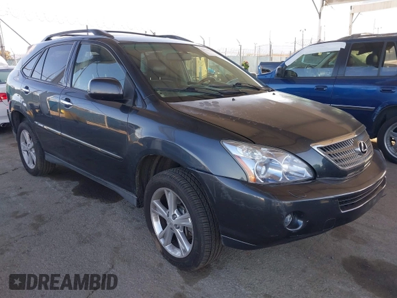 2008 Lexus RX 400h with VIN JTJHW31U282050450, listed as a IAAI auction lot 41932848 with 172,838 mi miles and . Bid and sale history available at DreamBid. Image 1.
