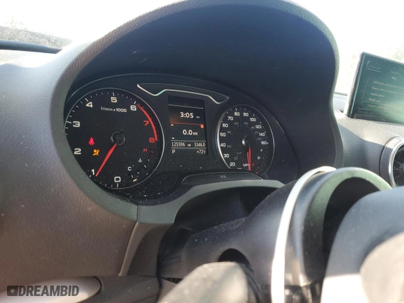 2015 Audi A3 1.8T Premium with VIN WAUACGFF3F1001840, listed as a Copart auction lot 75008654 with 125,596 mi miles and Salvage Title. Bid and sale history available at carsss.com. Image 9.